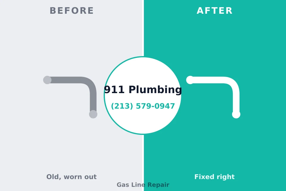 Before and after: plumbing repair Calvert City, KY